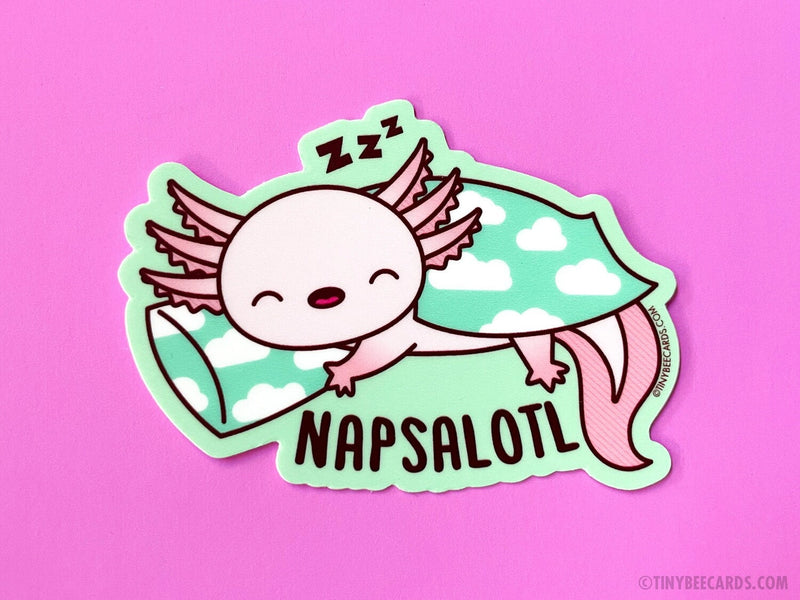 Axolotl "Napsalotl" Sticker