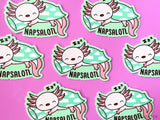 Axolotl "Napsalotl" Sticker