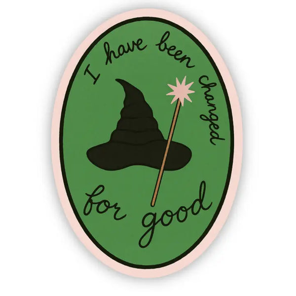 Changed for Good Wicked Sticker (oval)