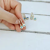 Evil Eye Hoop Earrings