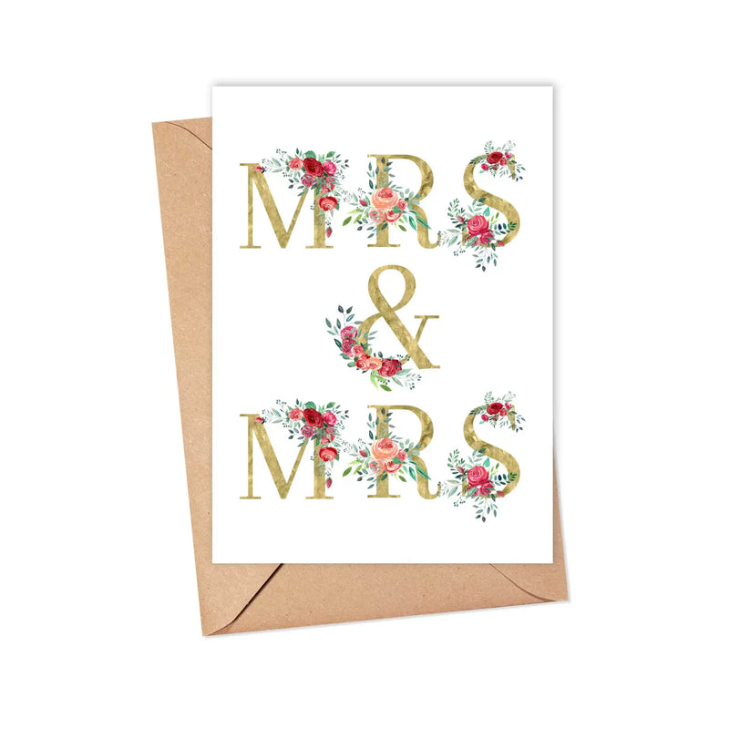 Mrs. & Mrs. Wedding Card