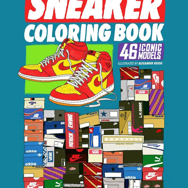 Sneaker Coloring Books: 46 Iconic Kicks at Sew Bonita in Corpus Christi, TX.