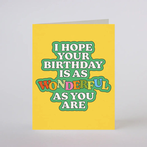 Wonderful Birthday Card
