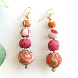 Graduated Kantha Earrings