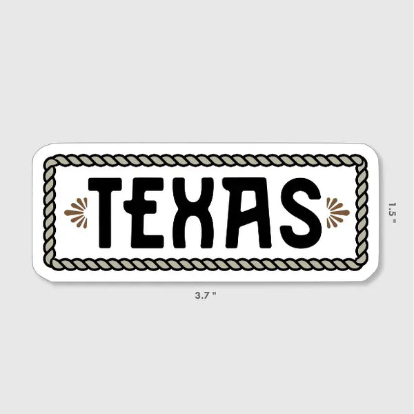 Texas Western Rope Sticker