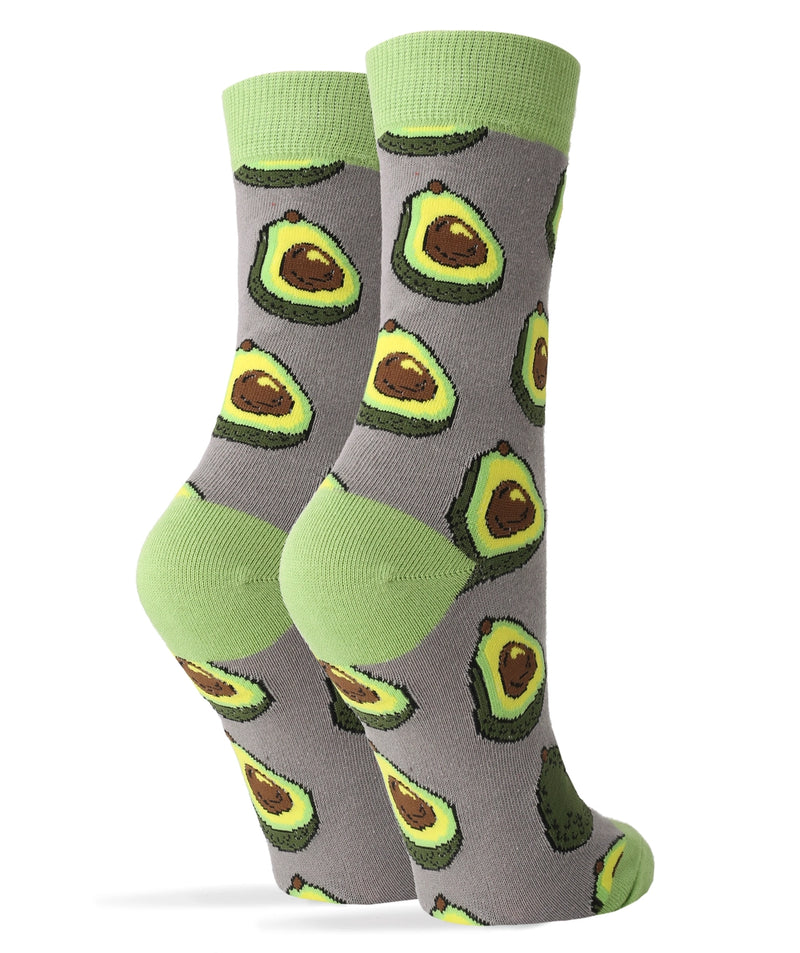 Avocado Life | Women's Cotton Crew Funny Socks