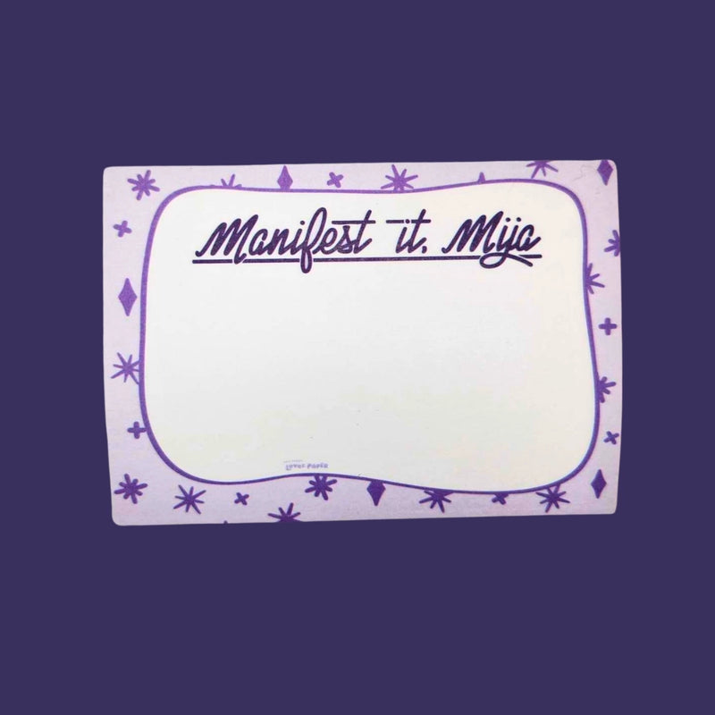 Manifest Mija 4x3 Post It Notes