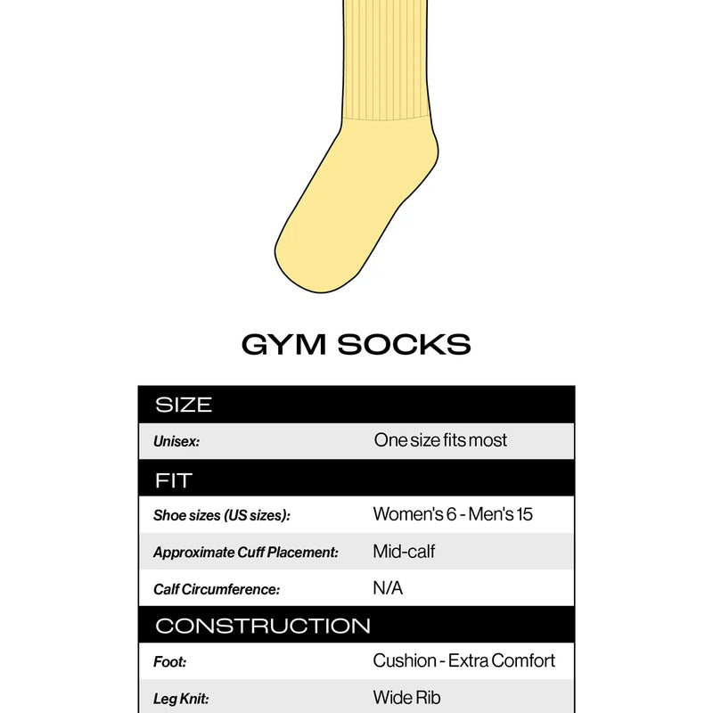 I Love Naps Gym Crew Socks