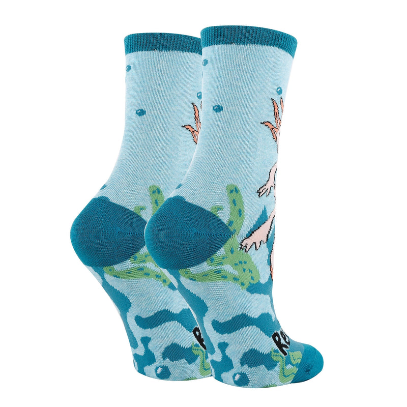 Axolotl | Women's Cotton Crew Funny Socks