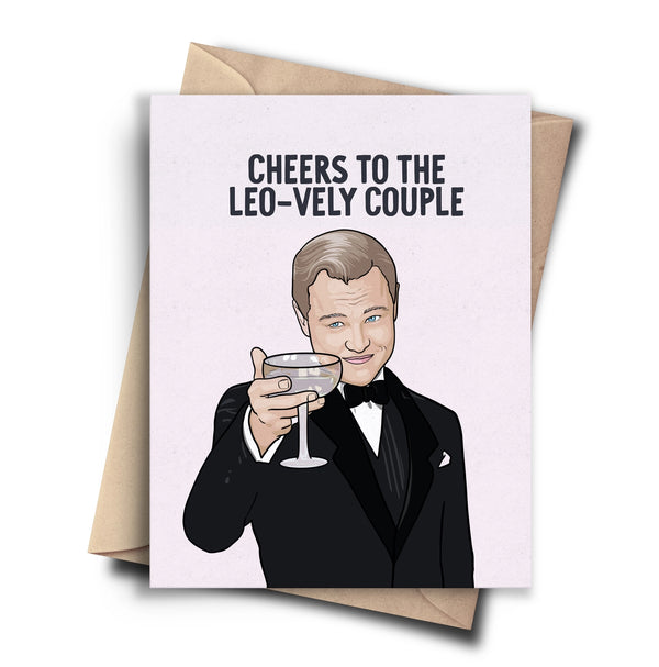 Leo Cheers Wedding Card