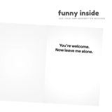 Here's Your Damn Card Birthday Card
