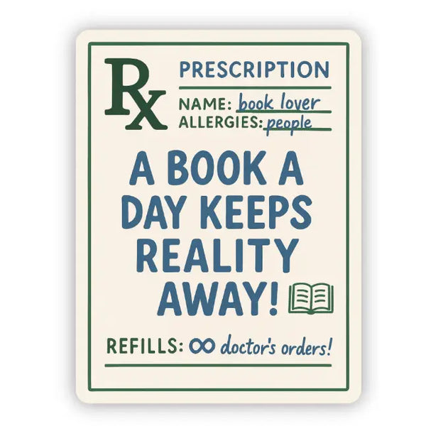 Book Prescription Sticker