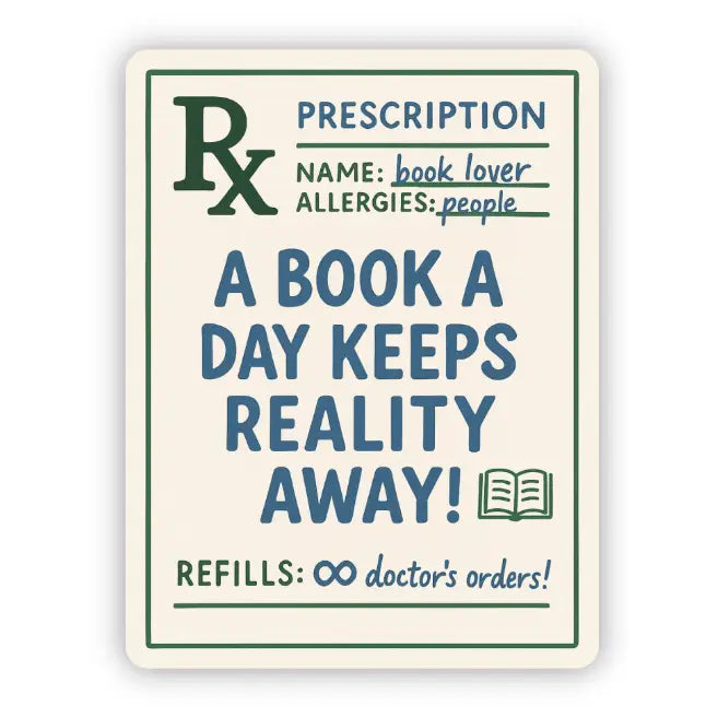 Book Prescription Sticker