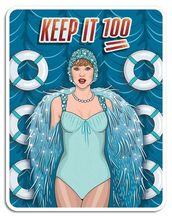 Taylor 100 Percent Sticker