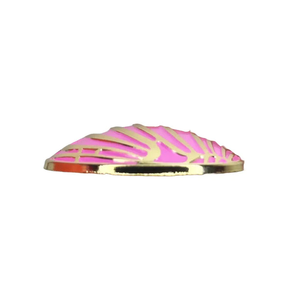 Strawberry Concha Enamel Keychain