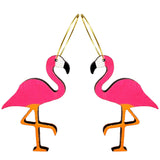 Neon Flamingo Hoop Earrings at Sew Bonita in  Corpus Christi, TX.