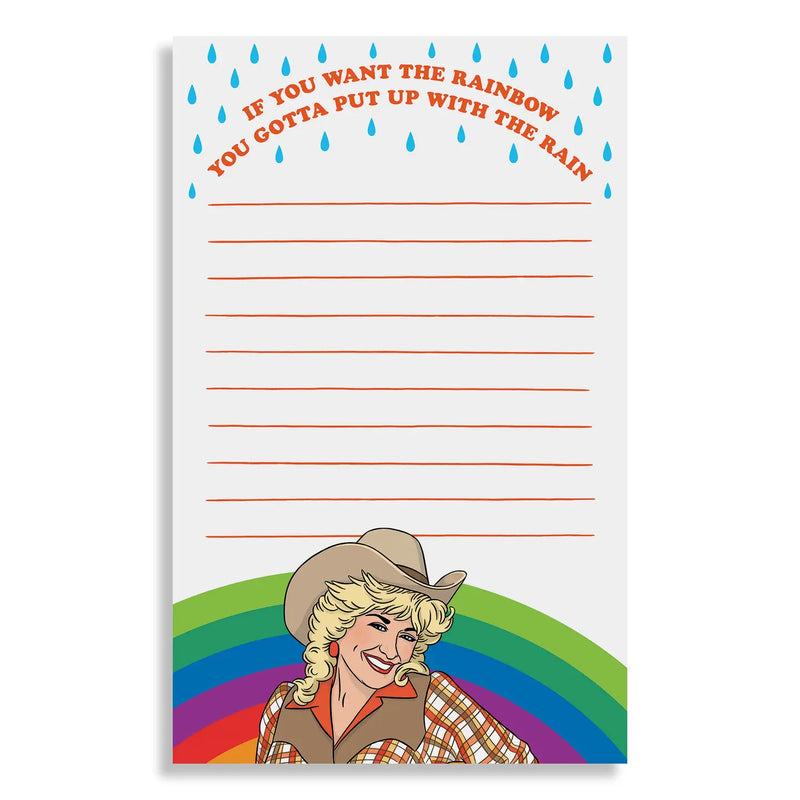 Cowgirl Rainbow Notepad