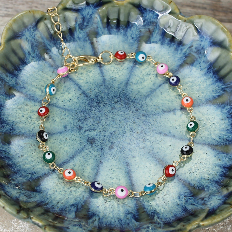 Mini Colorful Evil Eye Bracelet