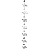 Tin Foil Peace Dove Hanging Decor