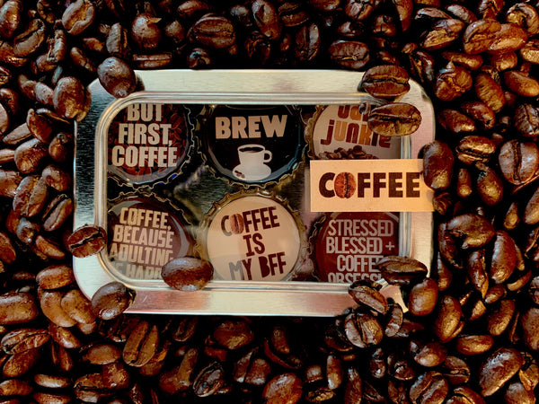 Coffee Magnets - Handmade