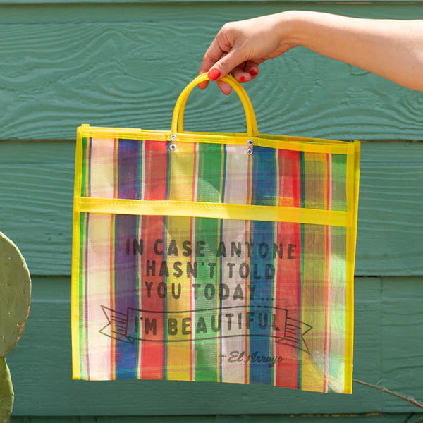 Mesh Market Tote - I'm Beautful