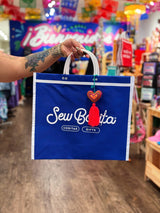 Sew Bonita Reusable Bag w/ Pom Pom