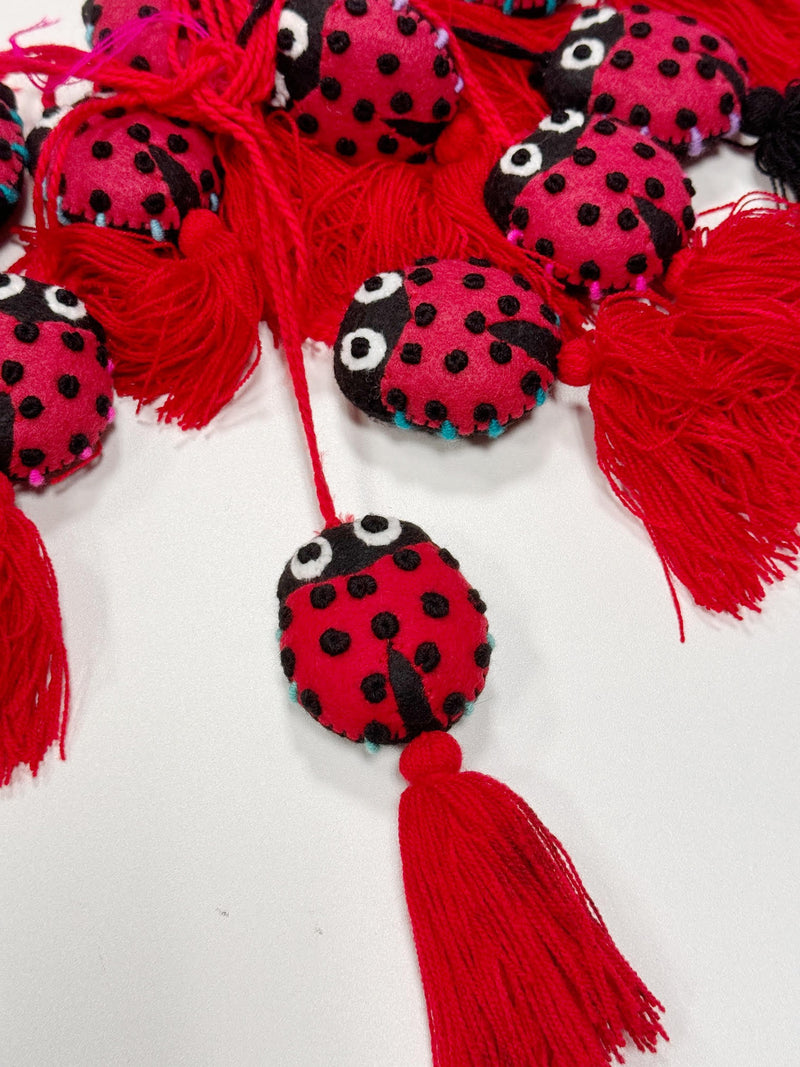 Ladybug poms at Sew Bonita in Corpus Christi, TX.