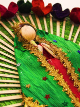 Woven Corn Husk Virgen de Guadalupe