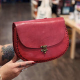 Leather Saddle Bag Crossbody