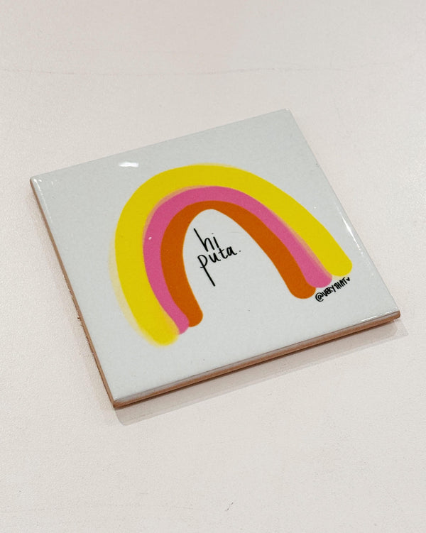 Hi Puta Tile Coaster