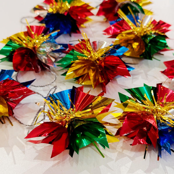 Mixed Metallic Estrella (Star) Ornaments (Pack of 9)