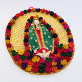 Woven Corn Husk Virgen de Guadalupe