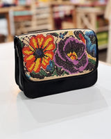 Small Leather Floral Crossbody