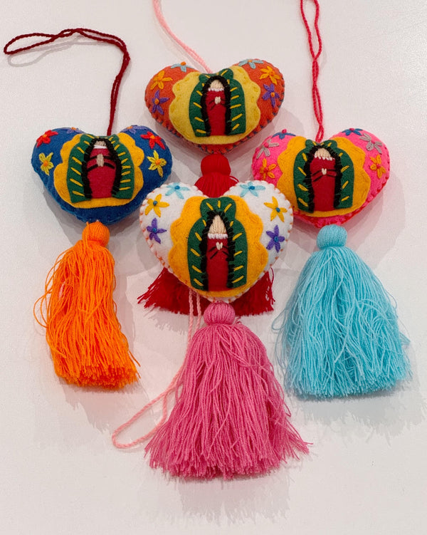 Guadalupe Heart Pom