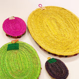 Woven Corn Husk Virgen de Guadalupe