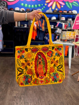 Virgen de Guadalupe Bag at Sew Bonita in Corpus Christi, TX.