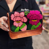 Small Leather Embroidered Crossbody