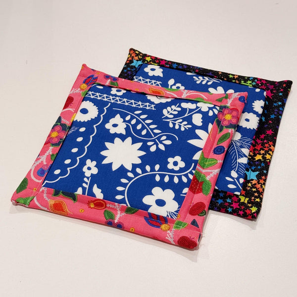 Blue Floral Pot Holder
