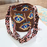 Evil Eye Wayuu Bucket Bag