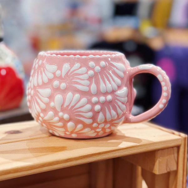 Light Pink Round Talavera Mug