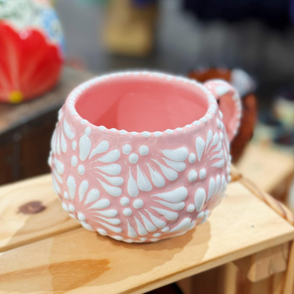 Light Pink Round Talavera Mug