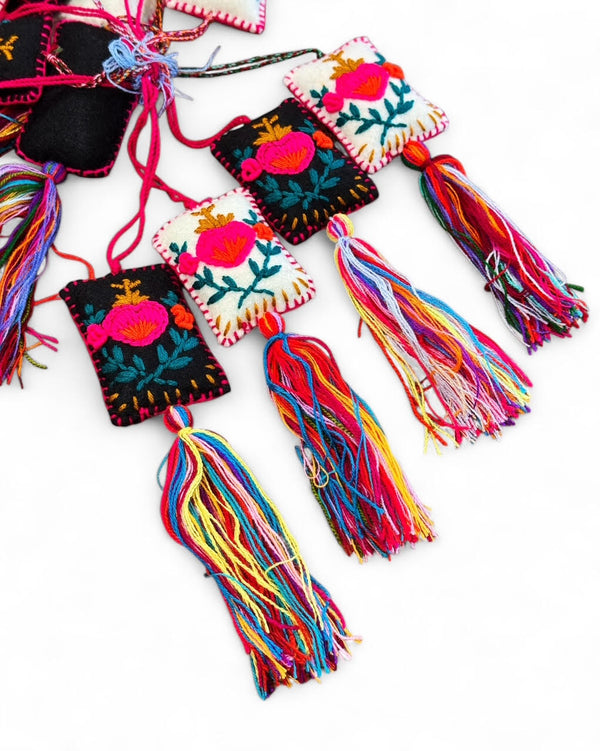 Folk Embroidered Sacred Heart