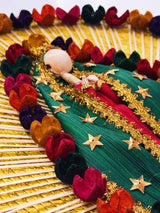 Woven Corn Husk Virgen de Guadalupe