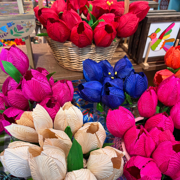 Corn Husk Flowers