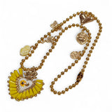 Mixed Charm Flower Necklace