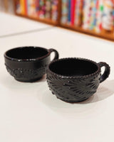 mi amor talavera mugs in black from sew bonita