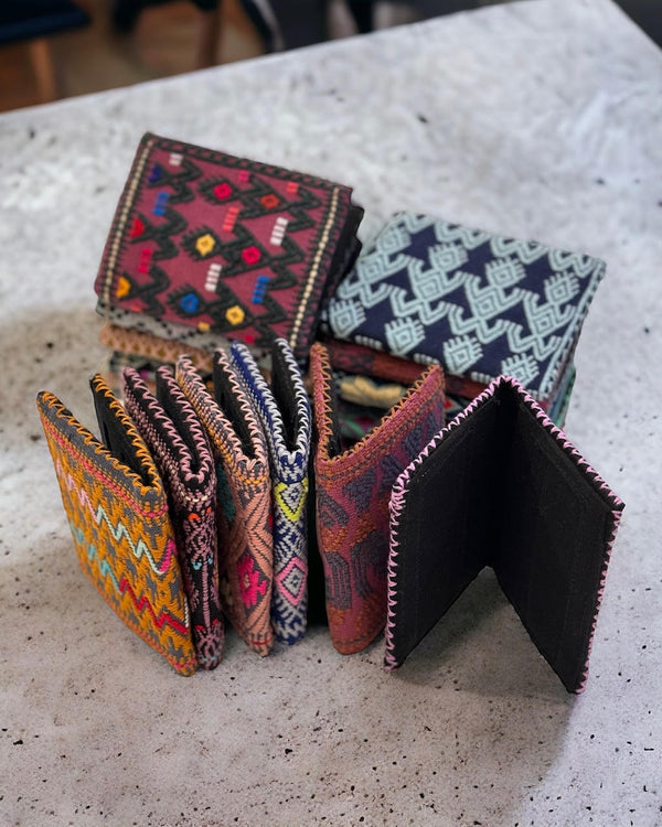 Hand Woven Card Wallet at Sew Bonita in Corpus Christi, TX.