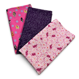 "Ocean Pink Waves"- 3 Piece Fabric Bundles