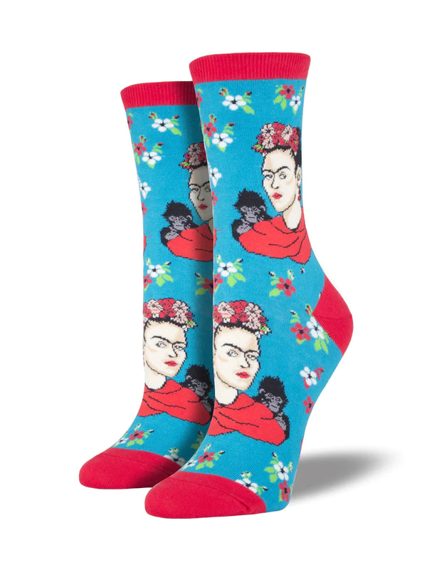 Frida Kahlo Socks - Peacock