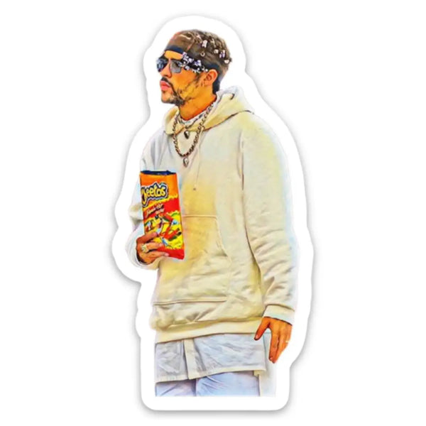 Bad Bunny Hot Cheetos Sticker